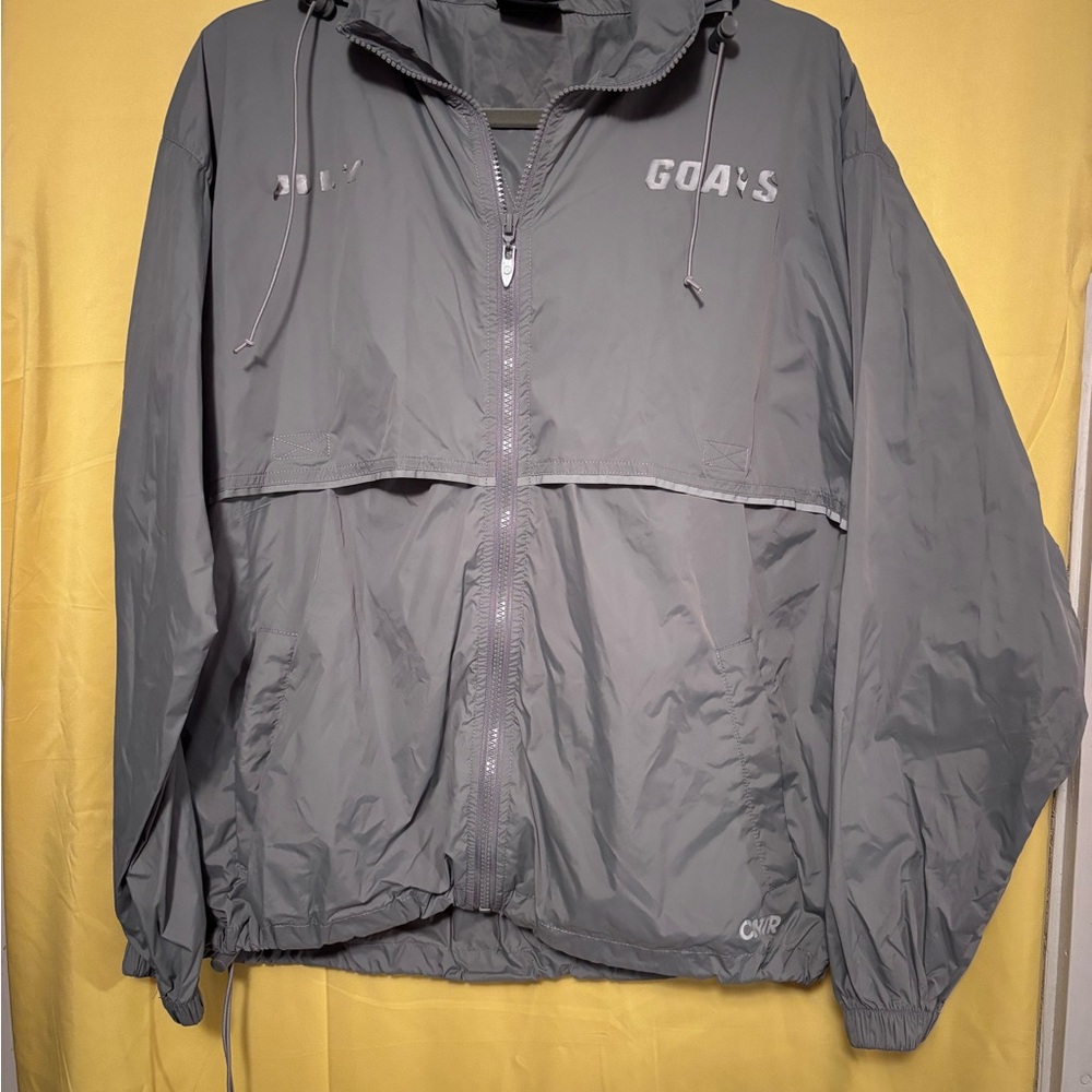 CNTR SPORTSWEAR Gray Windbreaker Jacket